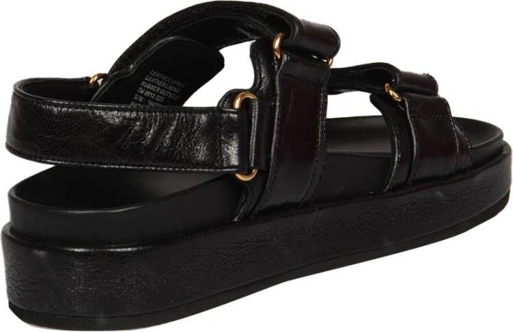 TORY BURCH Kira Two Band Sport Sandalen Zwart Dames