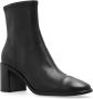 TORY BURCH Zwarte leren enkellaarsjes 7cm hak Black Dames - Thumbnail 7