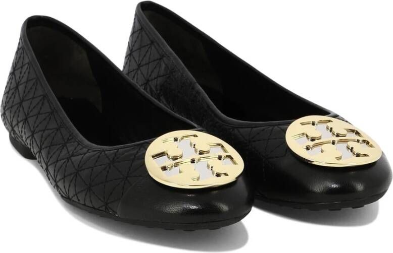 TORY BURCH Gewatteerde Leren Ballet Flats Black Dames