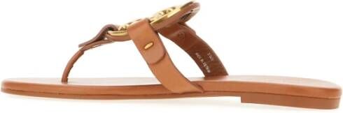 TORY BURCH Gezellige huisslippers voor vrouwen Brown Dames