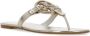 TORY BURCH Gouden Leren Sandalen met Logo Yellow Dames - Thumbnail 2