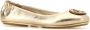 TORY BURCH Gouden Minnie Ballerina's Yellow Dames - Thumbnail 2