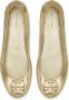 TORY BURCH Gouden platte schoenen met dubbel T-motief Yellow Dames - Thumbnail 4