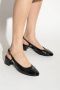 TORY BURCH Zwarte Cap-Toe Slingback Schoenen Black Dames - Thumbnail 6