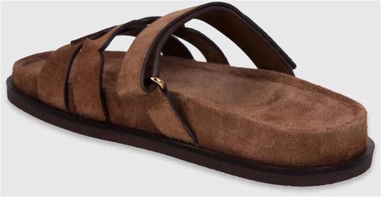 TORY BURCH Ines Sportieve Slide Sandaal Brown Dames