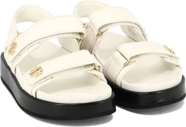 TORY BURCH Kira Sport Sandalen Leer Rubber White Dames