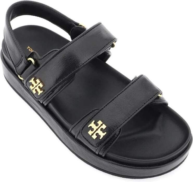 TORY BURCH Kira Sport Sandalen met Verstelbare Klittenbandsluitingen Black Dames