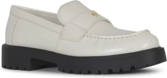 TORY BURCH Klassieke Lug Loafer Platte Schoenen White Dames