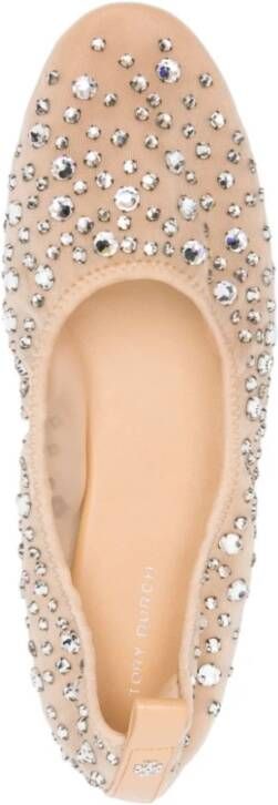 TORY BURCH Kristal Balletschoenen Beige Dames