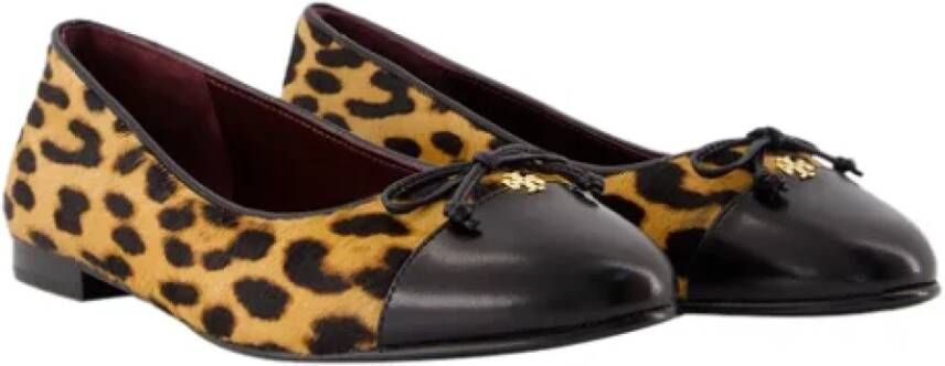 TORY BURCH Leather flats Brown Dames