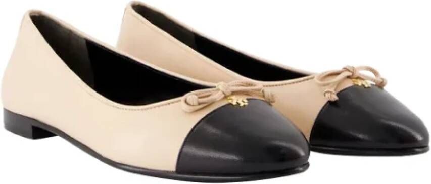 TORY BURCH Leather flats Pink Dames