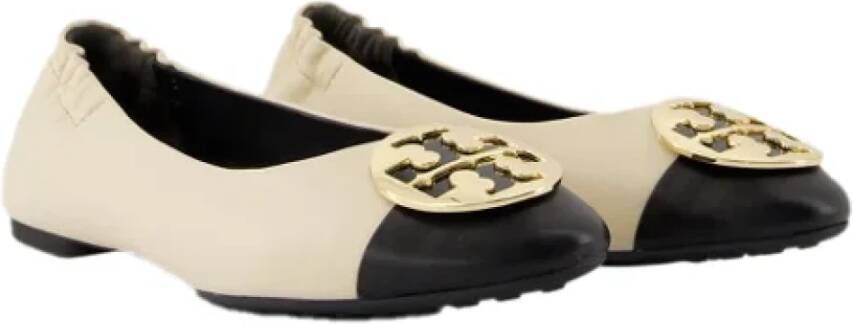 TORY BURCH Leather flats White Dames