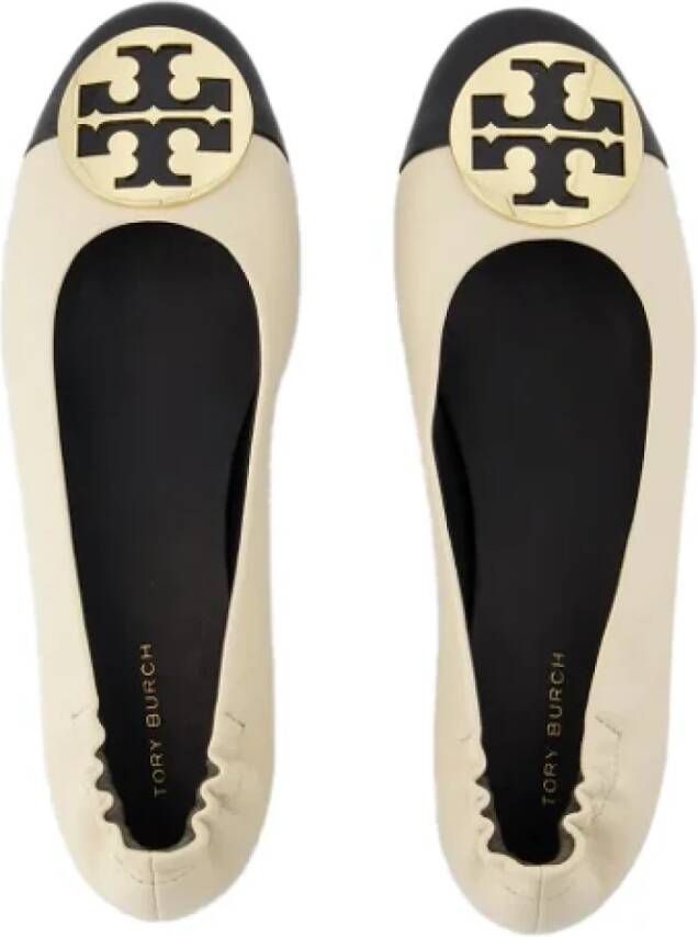 TORY BURCH Leather flats White Dames