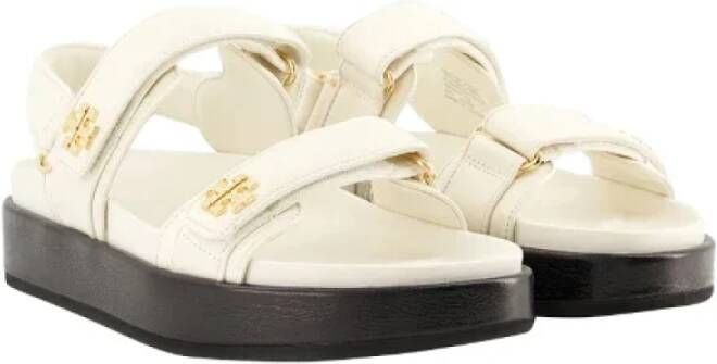 TORY BURCH Leather sandals Beige Dames