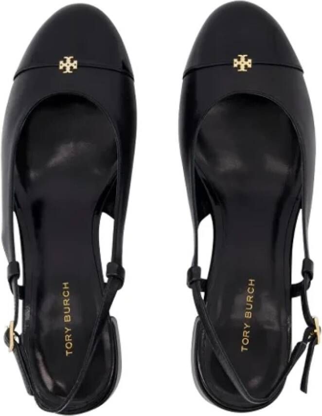 TORY BURCH Leather sandals Black Dames