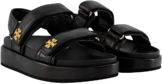 TORY BURCH Leather sandals Black Unisex