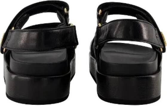 TORY BURCH Leather sandals Black Unisex