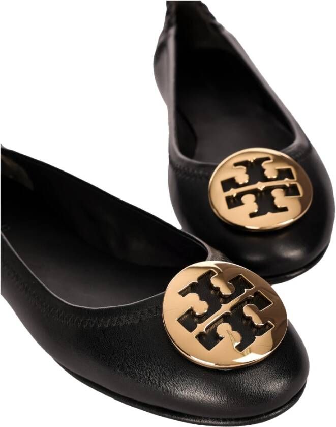 TORY BURCH Leren Ballerina's Regular Fit 100% leer Zwart Dames