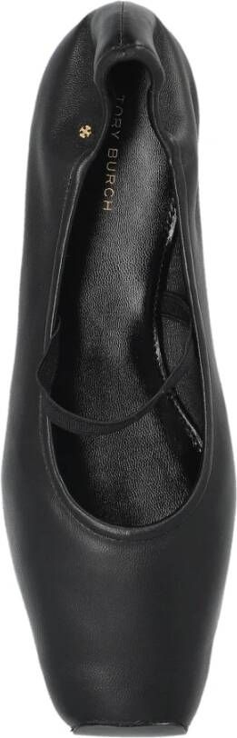 TORY BURCH Leren ballerina's 'Runway' Black Dames