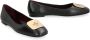 TORY BURCH Leren Ballet Flats Vierkante Neus Black Dames - Thumbnail 2