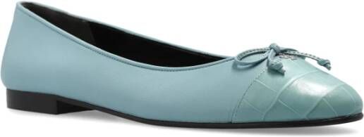 TORY BURCH Leren balletflats Blue Dames