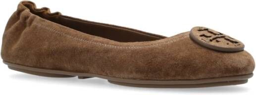 TORY BURCH Leren balletflats Brown Dames