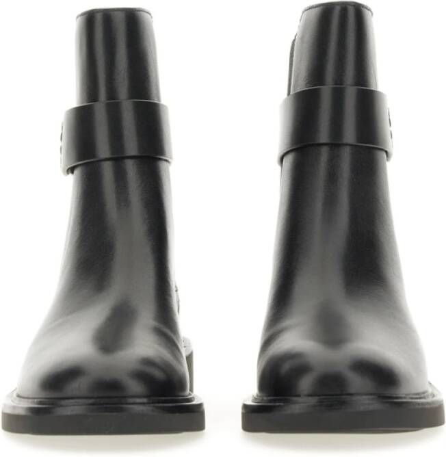 TORY BURCH Leren Chelsea Boots Rubberen Zool Vietnam Black Dames