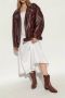 TORY BURCH Leren enkellaarzen Brown Dames - Thumbnail 3