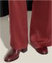 TORY BURCH Boots Burgundy 90Mm Ankle Boots in rood - Thumbnail 3