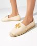 TORY BURCH Leren Espadrilles Eleonor White Dames - Thumbnail 2