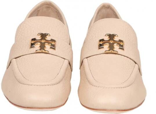 TORY BURCH Leren Loafer Sandaal Beige Dames