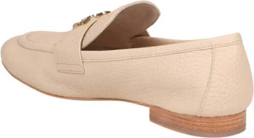 TORY BURCH Leren Loafer Sandaal Beige Dames