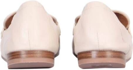 TORY BURCH Leren Mocassin met Rubberen Zool Beige Dames