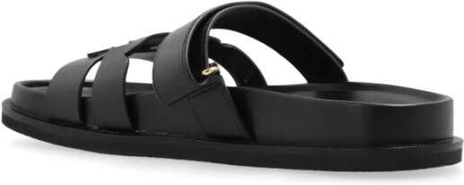 TORY BURCH Leren slides Ines Black Dames