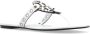 TORY BURCH Leren slides Miller White Dames - Thumbnail 4