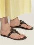 TORY BURCH Leren teenslippers Brown Dames - Thumbnail 2