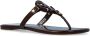 TORY BURCH Leren teenslippers Brown Dames - Thumbnail 4