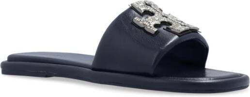 TORY BURCH Logo Slides Black Dames