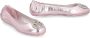 TORY BURCH Metallic Leren Ballet Flats Elastische Achterkant Pink Dames - Thumbnail 2