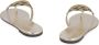 TORY BURCH Metallic Leren Platte Slippers Yellow Dames - Thumbnail 3