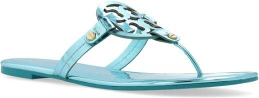 TORY BURCH Miller Slides Blue Dames