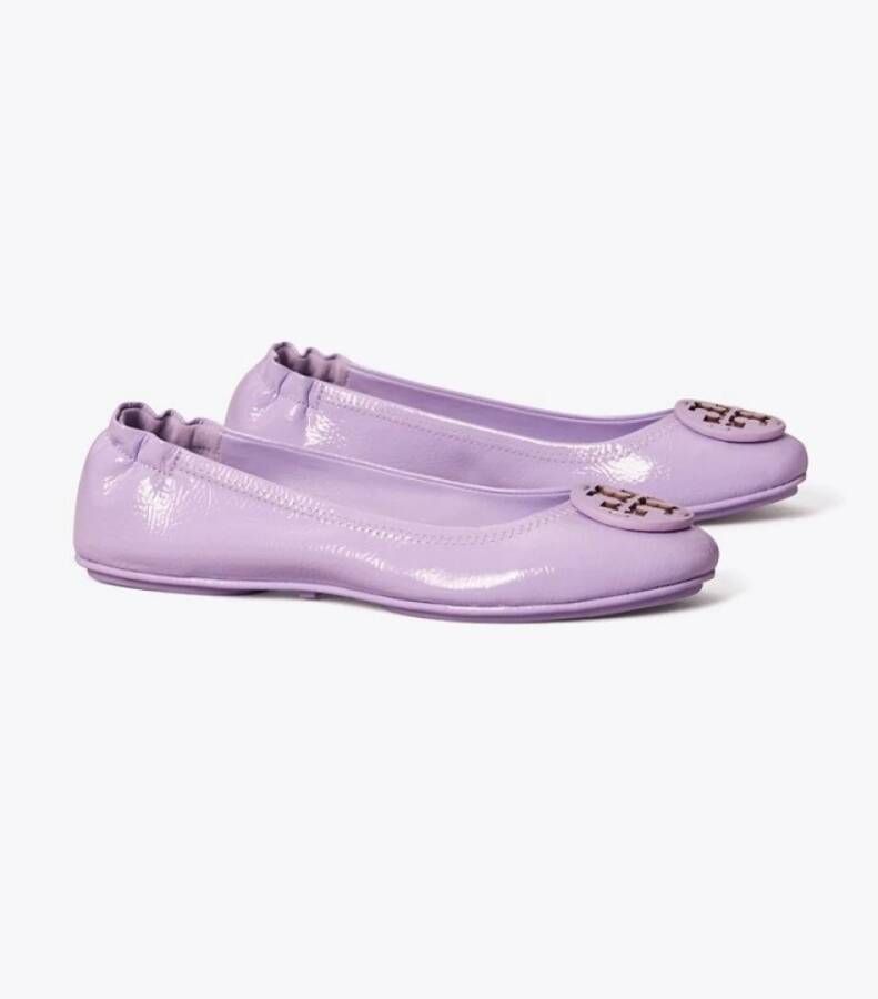 TORY BURCH Minnie Travel Balletschoenen Purple Dames