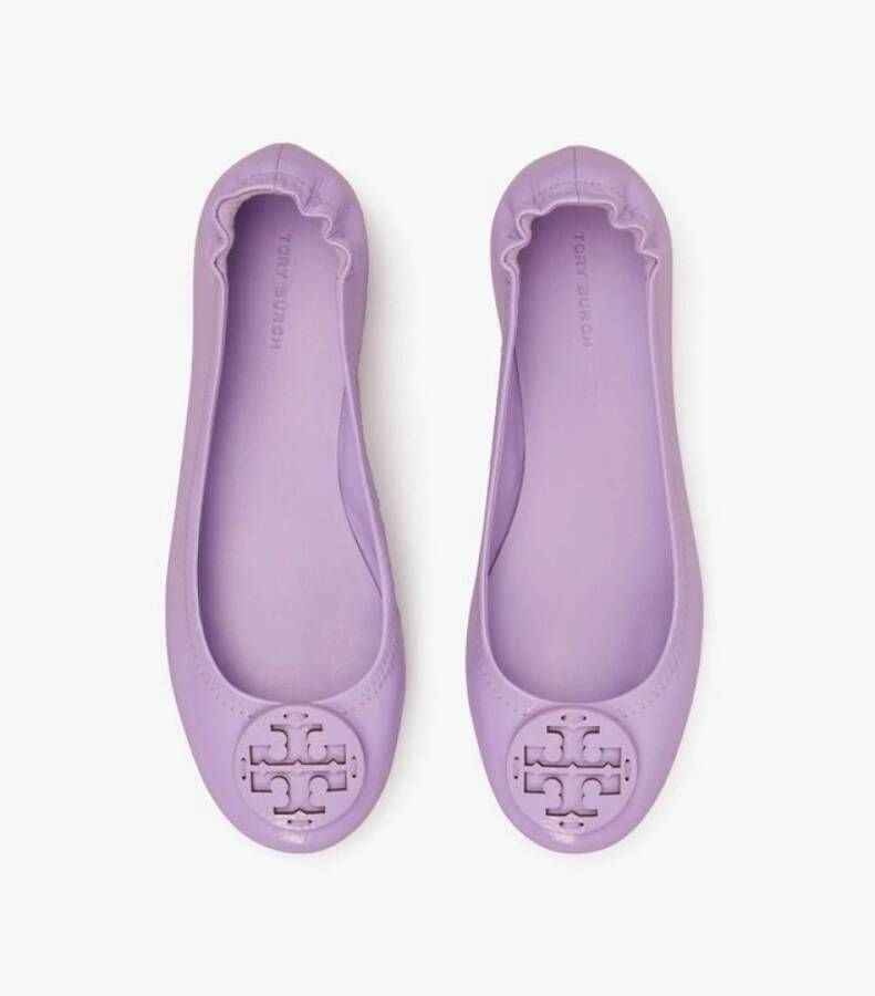 TORY BURCH Minnie Travel Balletschoenen Purple Dames