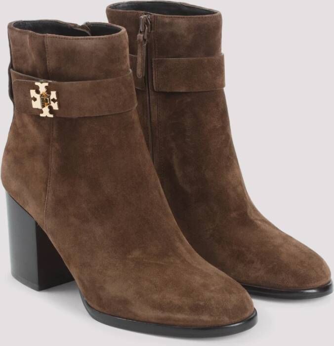 TORY BURCH Neutrale enkellaarzen voor vrouwen Brown Dames