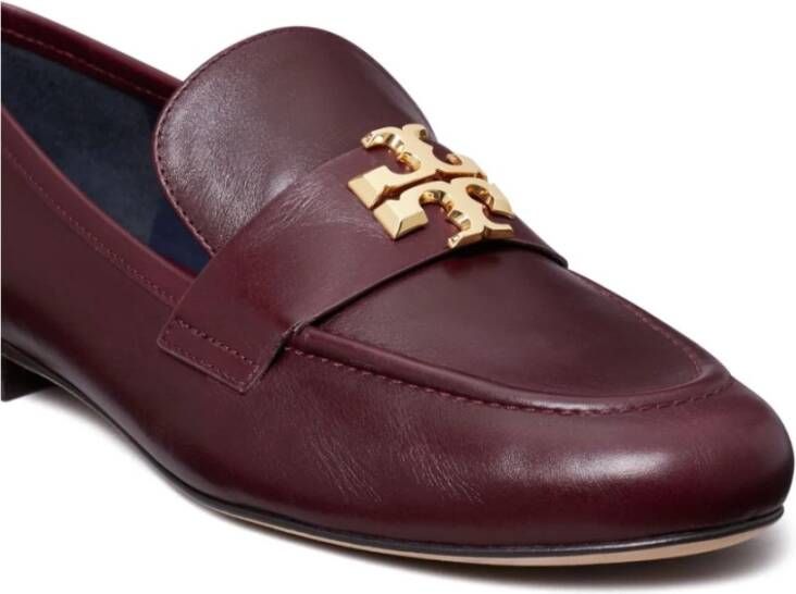 TORY BURCH Platte schoenen met Double T-motief Brown Dames