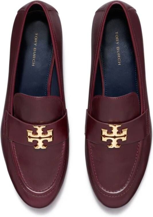 TORY BURCH Platte schoenen met Double T-motief Brown Dames