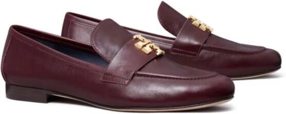 TORY BURCH Platte schoenen met Double T-motief Brown Dames