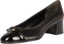 TORY BURCH Zwarte leren strikdetail middelhakpompen Black Dames - Thumbnail 3