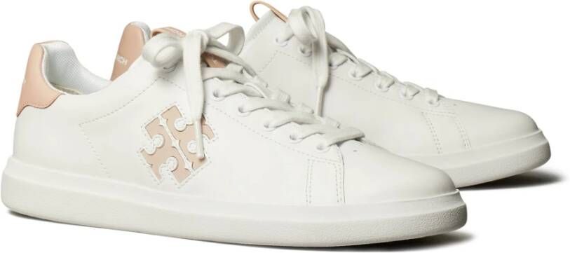 TORY BURCH Retro-geïnspireerde Double T Howell Court sneakers White Dames