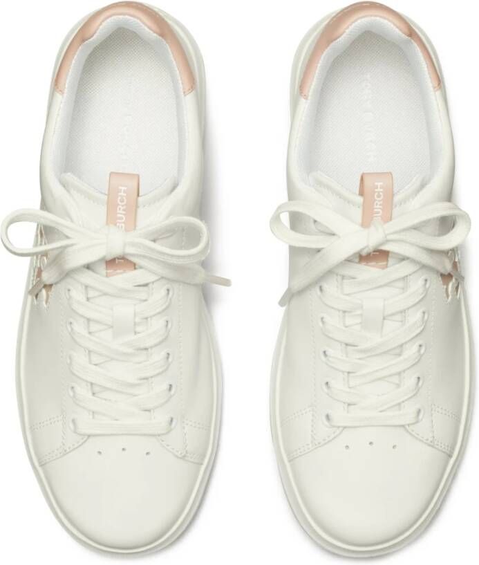 TORY BURCH Retro-geïnspireerde Double T Howell Court sneakers White Dames